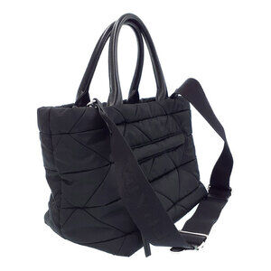 Prada Tote logo bag Padded quilted black triangle ReNylon Bag